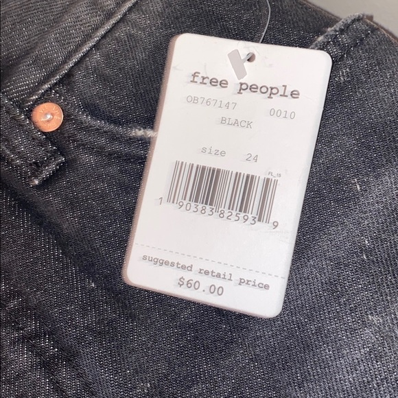 Free People Dark Grey Distressed Skirt - Picture 5 of 8